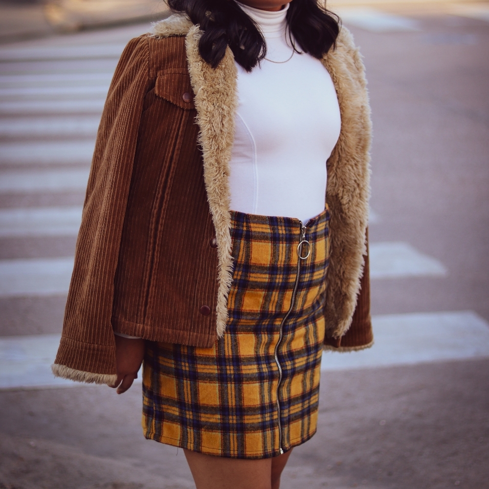 Nine west brown corduroy coat